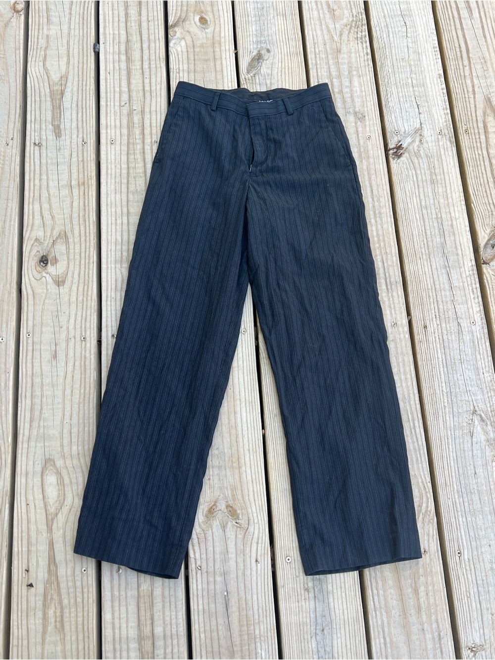 Vintage y2k Calvin Klein Black Pinstripe Men's Dress Pants